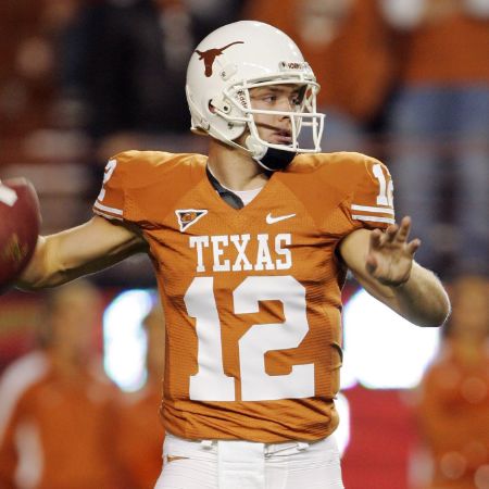 Colt McCoy in the jersey of Texas.